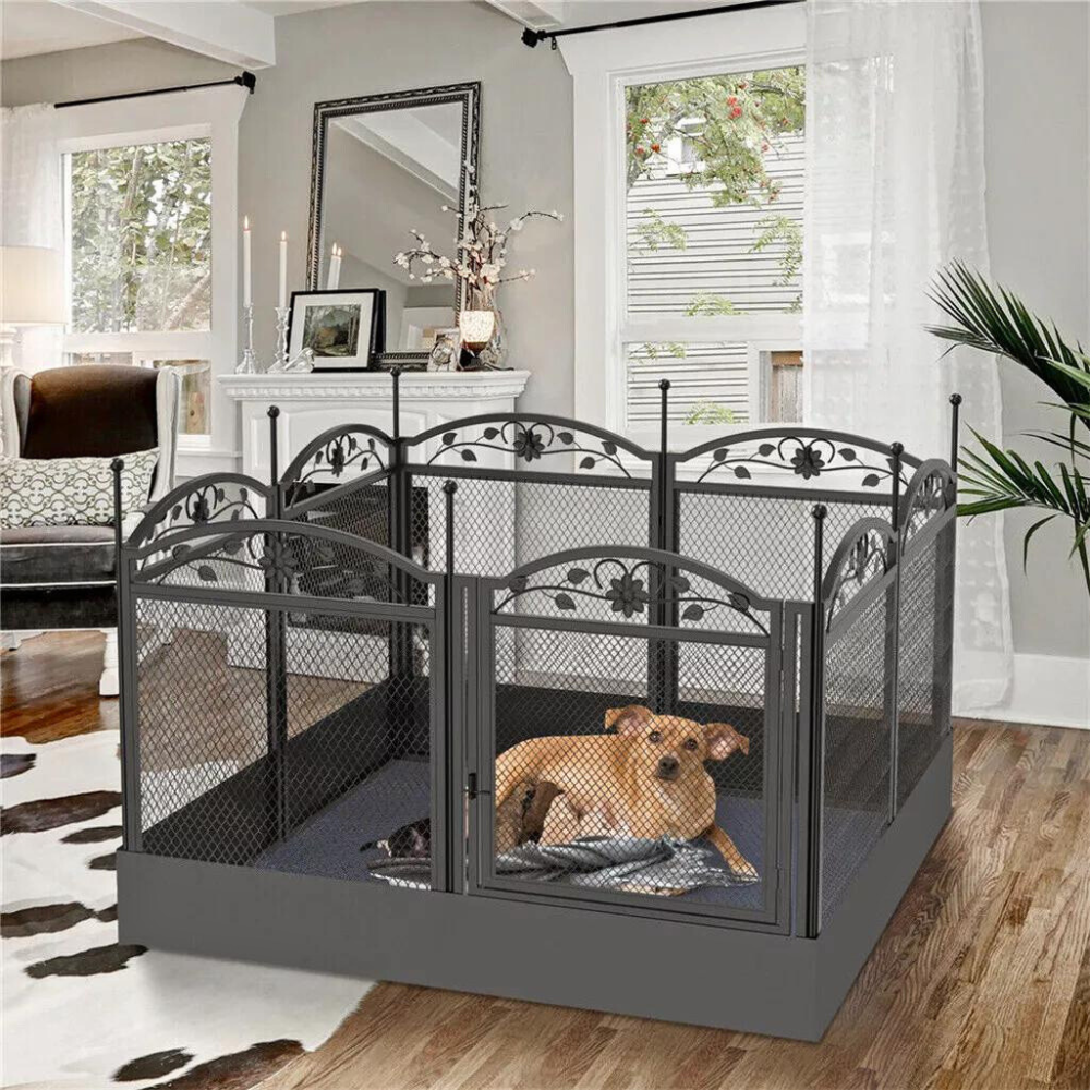 8-Panel DIY Heavy Duty Dog Playpen with Waterproof Pad - The Grand Bazaar of Australia