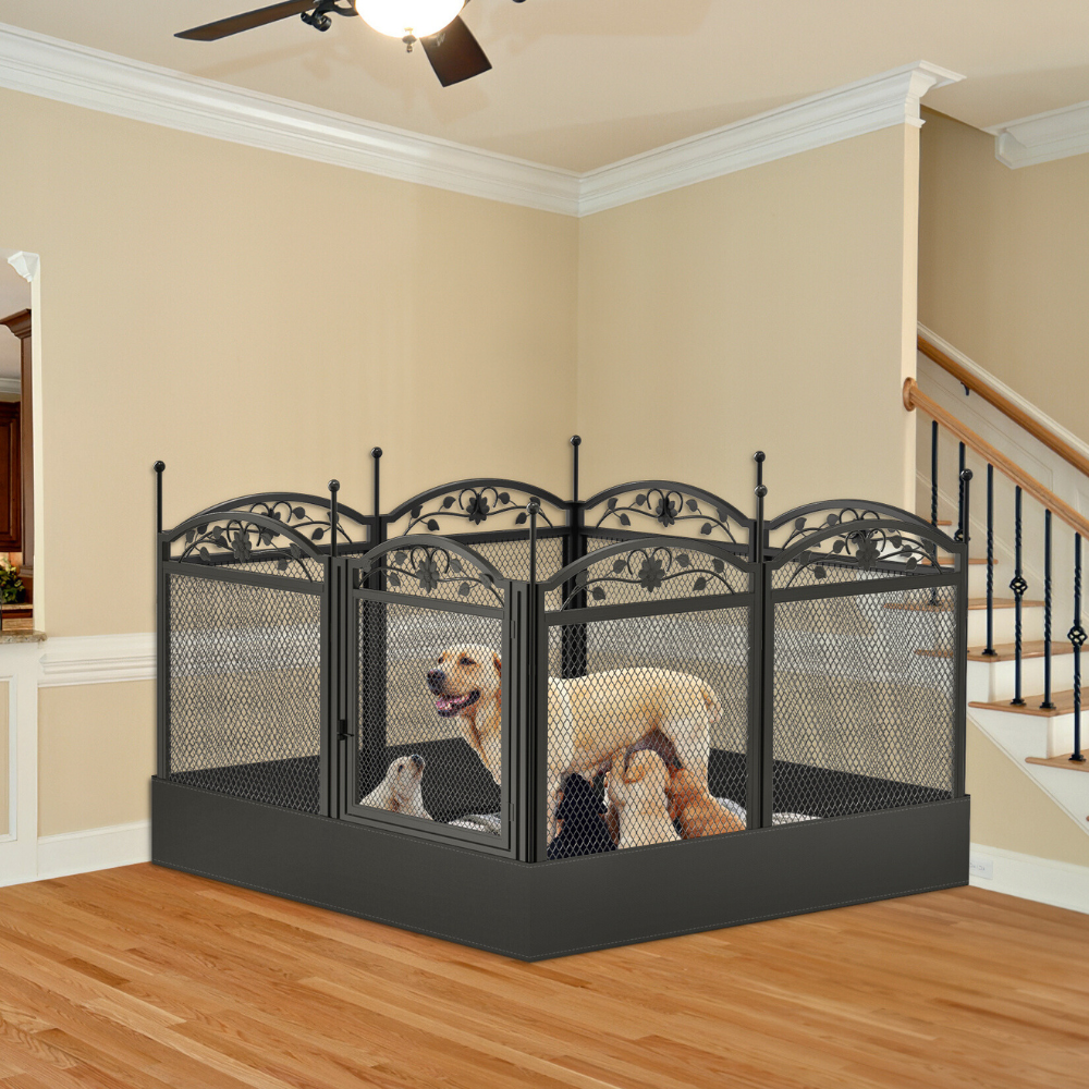 8-Panel DIY Heavy Duty Dog Playpen with Waterproof Pad - The Grand Bazaar of Australia