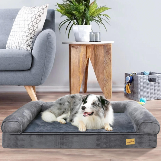 Cozy Extra Large Dog Bed with Waterproof Cover and Bolster - The Grand Bazaar of Australia