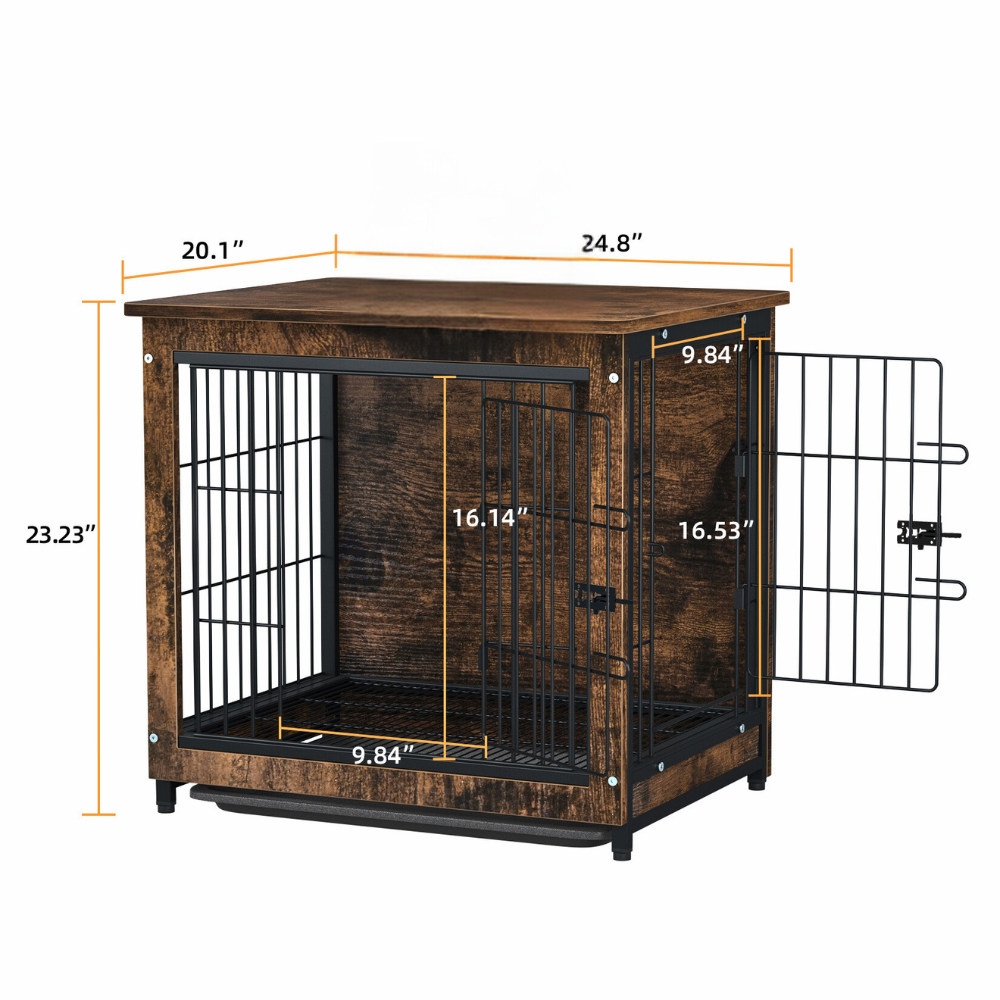 Wooden Pet Kennel Crate with Tabletop – Spacious Indoor Furniture for Medium to Large Dogs - The Grand Bazaar of Australia