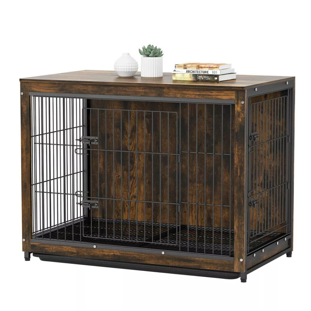 Wooden Pet Kennel Crate with Tabletop – Spacious Indoor Furniture for Medium to Large Dogs - The Grand Bazaar of Australia