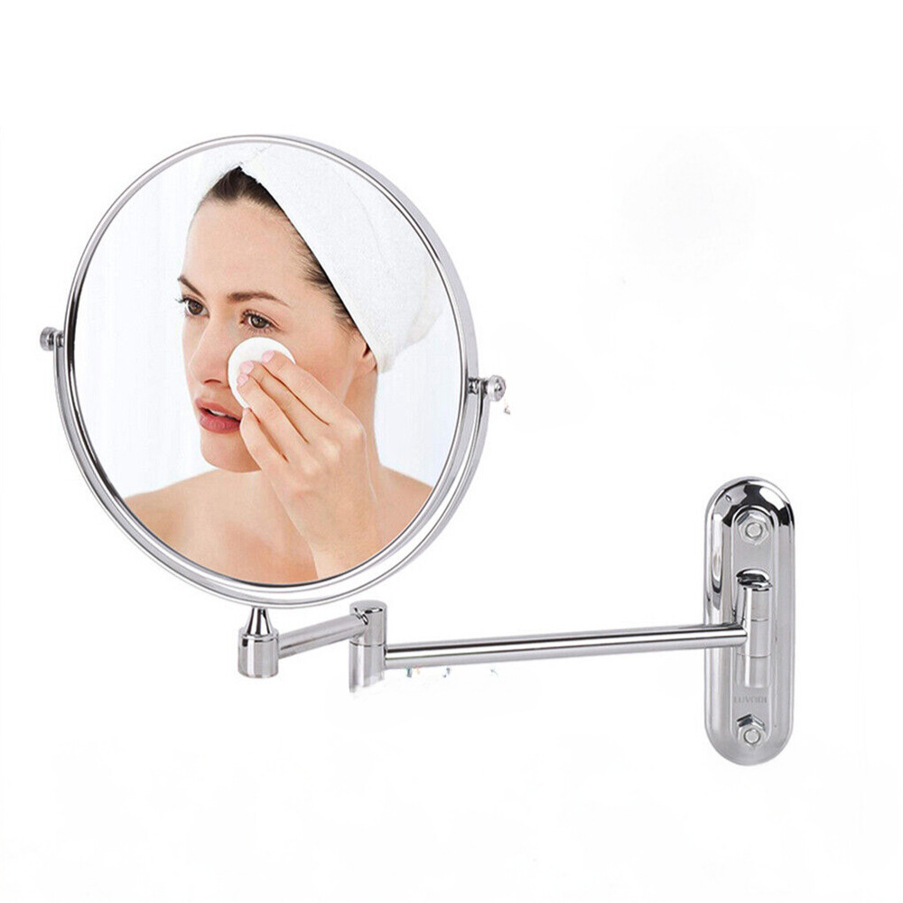 Double-Sided 5X/10X Magnifying Makeup Mirror with Swivel Arm for Optimal Viewing Angle - The Grand Bazaar of Australia