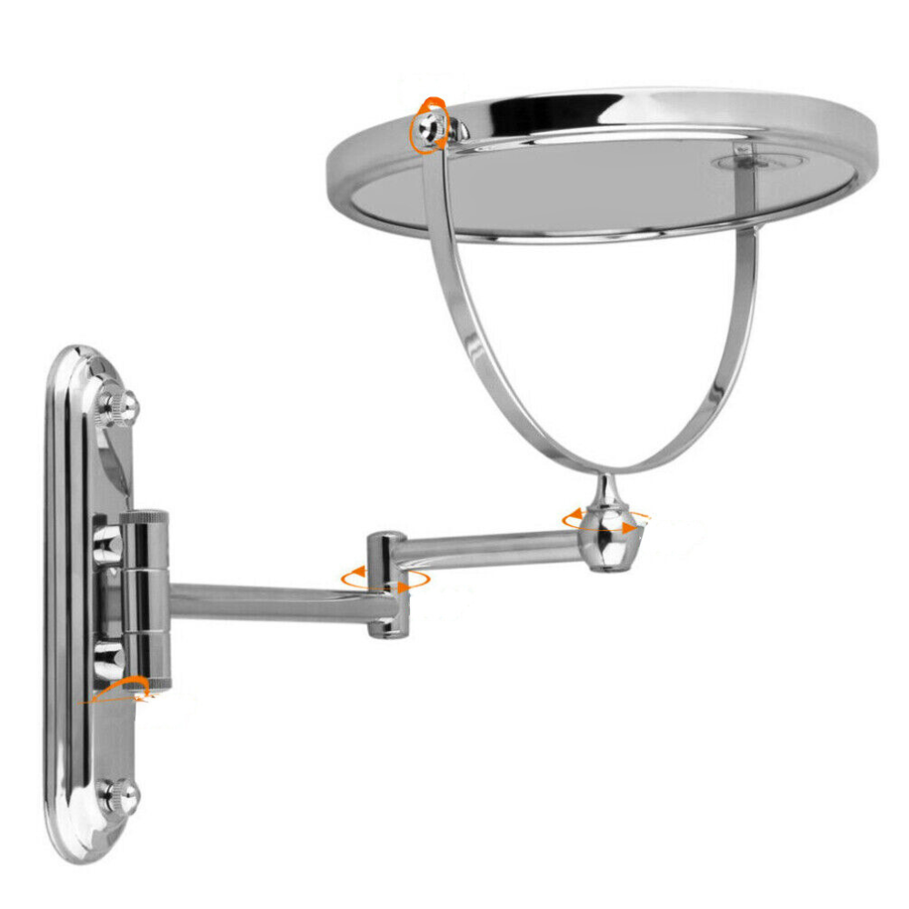 Double-Sided 5X/10X Magnifying Makeup Mirror with Swivel Arm for Optimal Viewing Angle - The Grand Bazaar of Australia