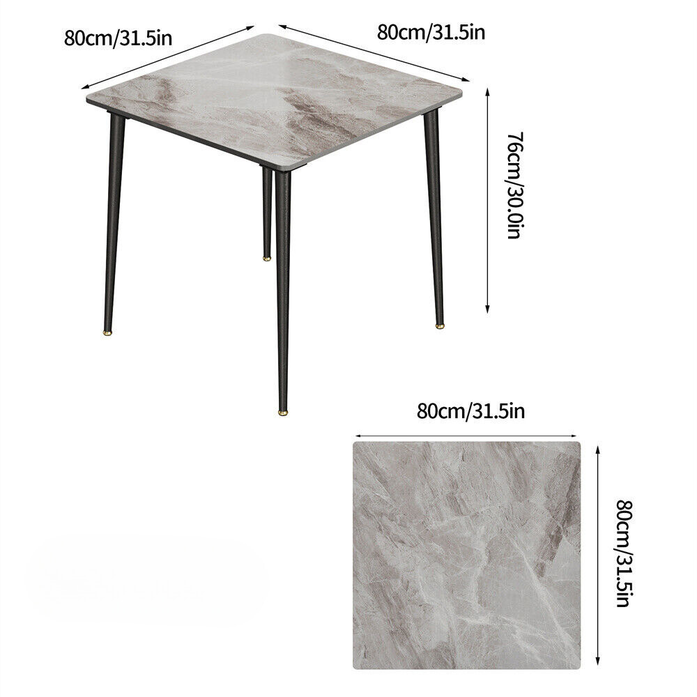 Square Marble Dining Table- Perfect for Restaurants, Kitchens, Cafes and Shops - The Grand Bazaar of Australia