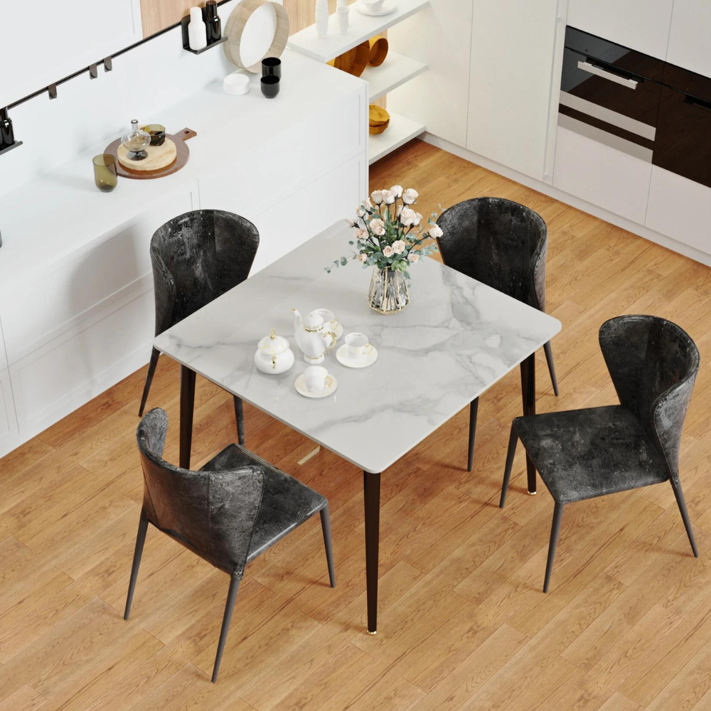 Square Marble Dining Table- Perfect for Restaurants, Kitchens, Cafes and Shops - The Grand Bazaar of Australia