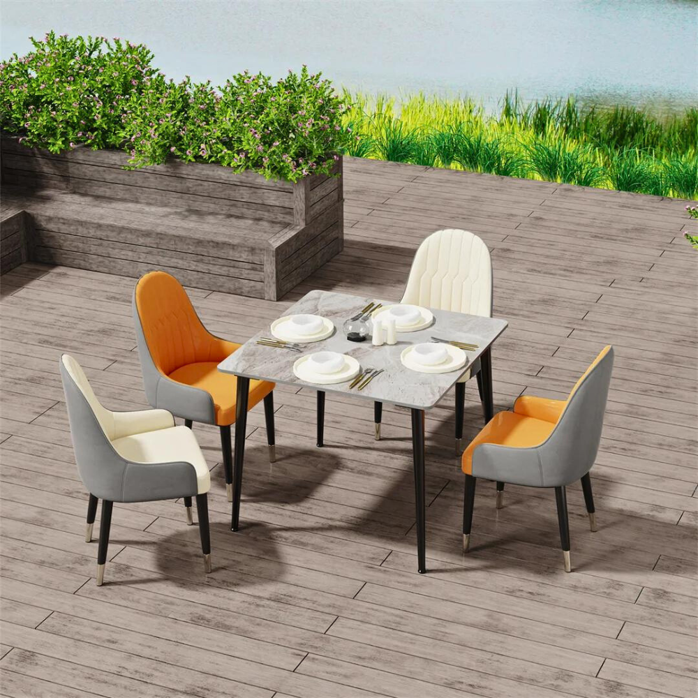 Square Marble Dining Table- Perfect for Restaurants, Kitchens, Cafes and Shops - The Grand Bazaar of Australia