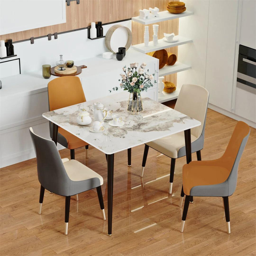Square Marble Dining Table- Perfect for Restaurants, Kitchens, Cafes and Shops - The Grand Bazaar of Australia