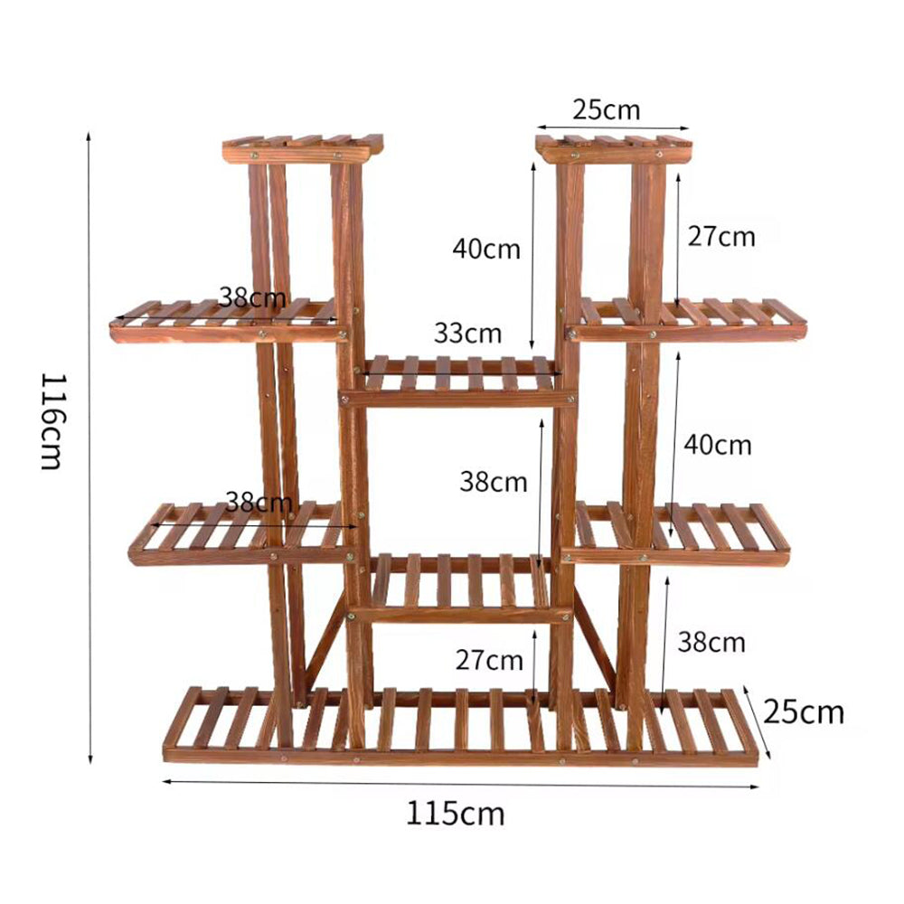 16 Potted Wood Flower Rack Plant Display Storage Shelves - The Grand Bazaar of Australia