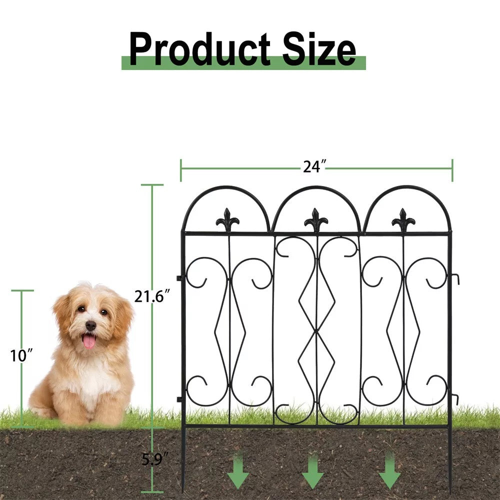 5pcs Outdoor Rustproof Landscape Border Folding Patio Fences - The Grand Bazaar of Australia