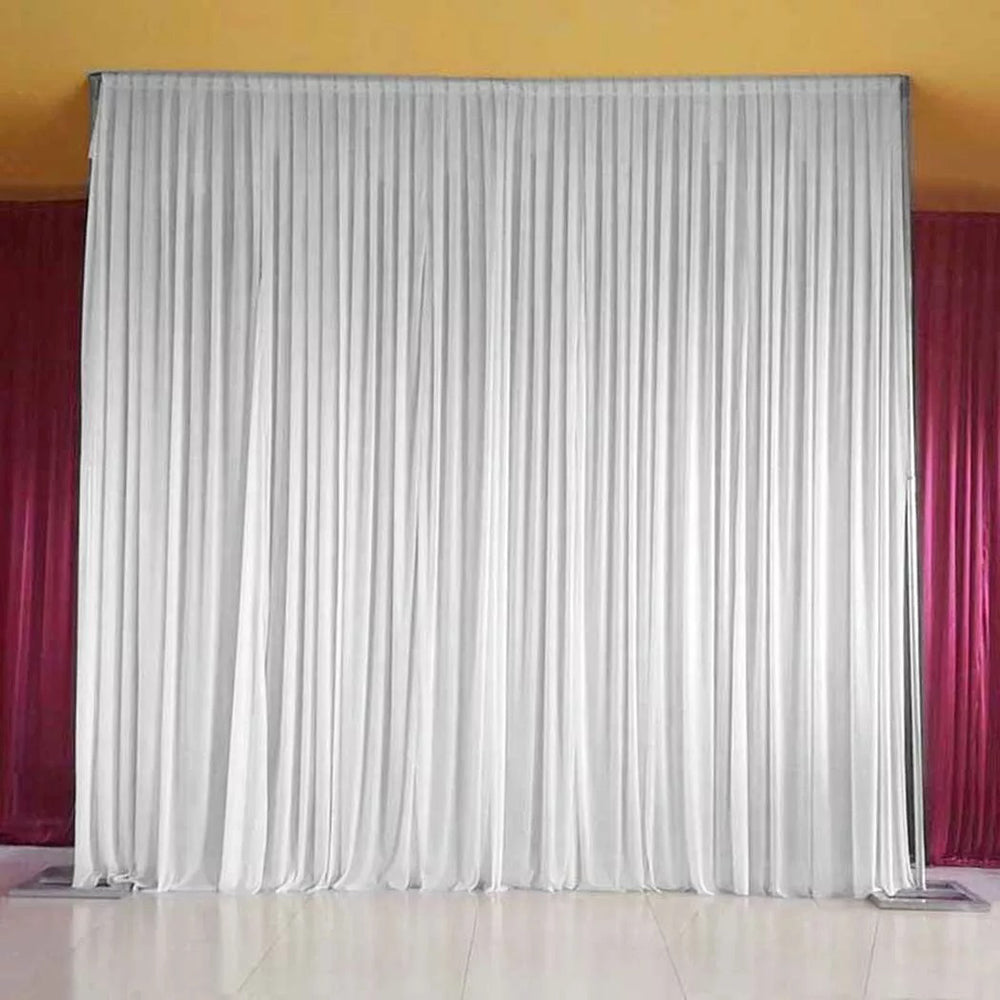 10ft White Pleated Decoration Wedding Photography Backdrop Curtain - The Grand Bazaar of Australia