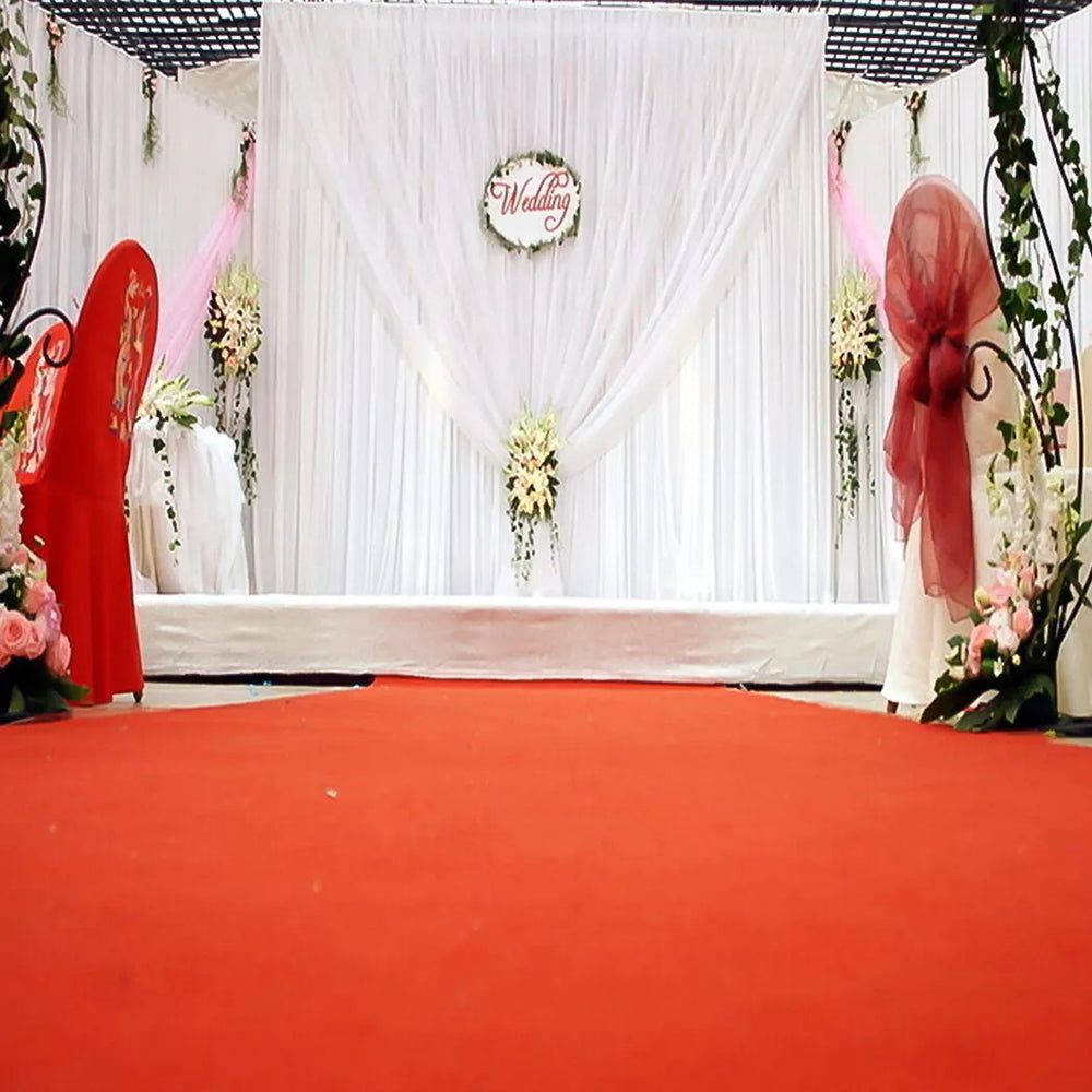 10ft White Pleated Decoration Wedding Photography Backdrop Curtain - The Grand Bazaar of Australia