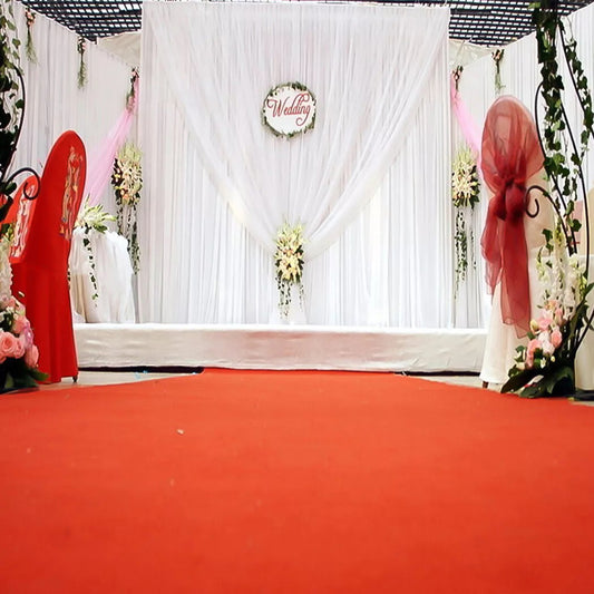 10ft White Pleated Decoration Wedding Photography Backdrop Curtain - The Grand Bazaar of Australia