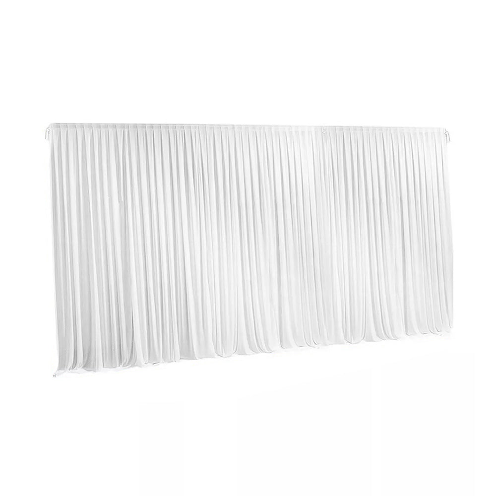 10ft White Pleated Decoration Wedding Photography Backdrop Curtain - The Grand Bazaar of Australia