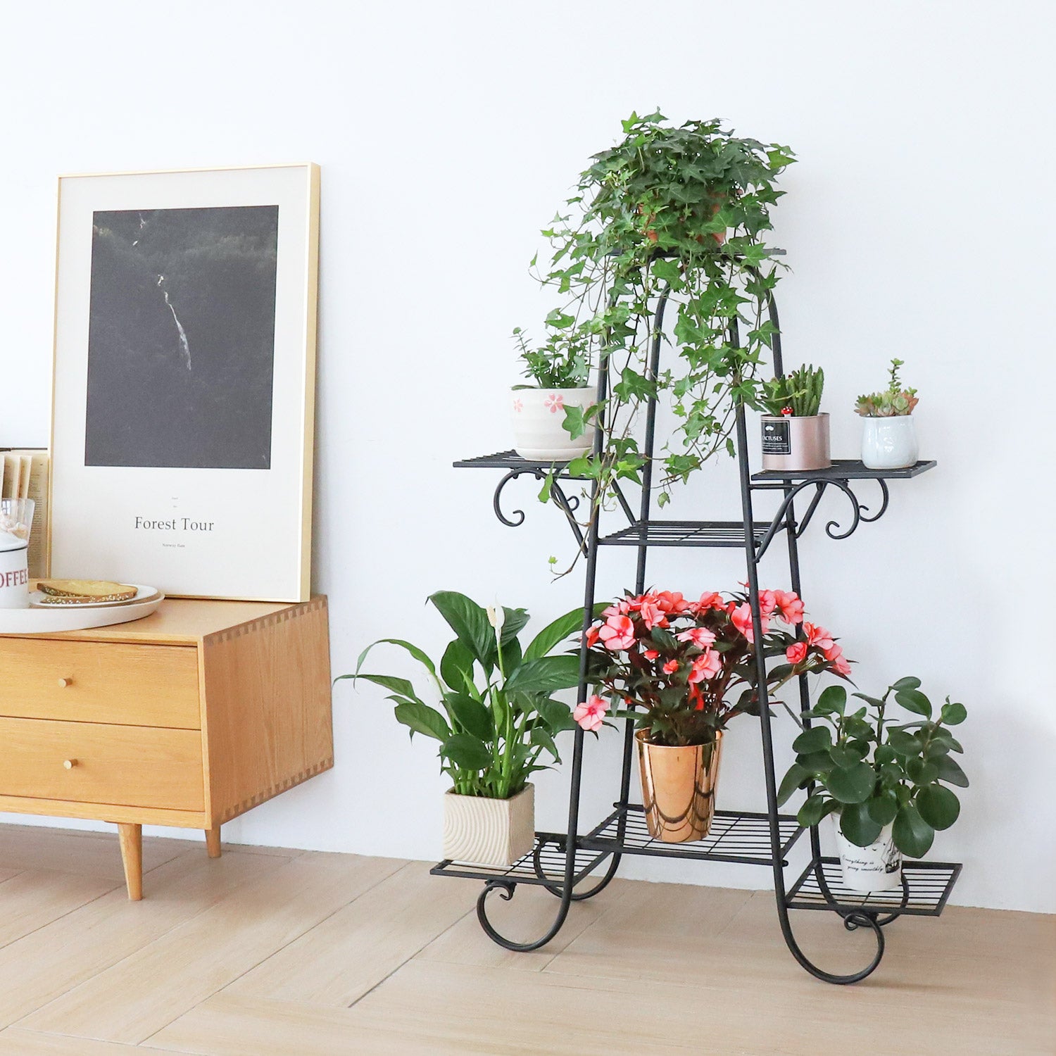 7 Tier Metal Plant Shelf Stand Multilayer Potted Display Rack Patio - The Grand Bazaar of Australia