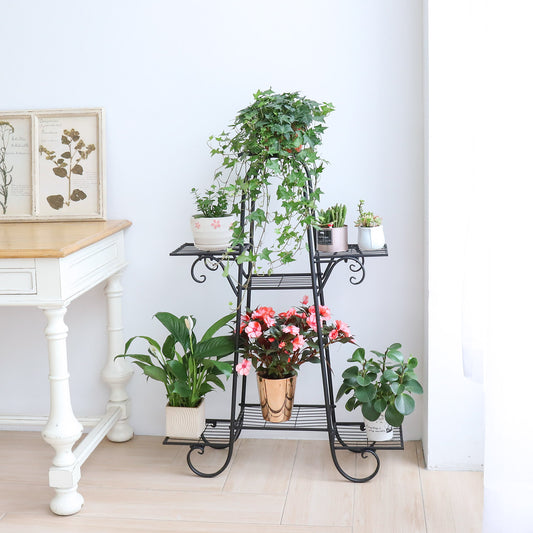 7 Tier Metal Plant Shelf Stand Multilayer Potted Display Rack Patio - The Grand Bazaar of Australia