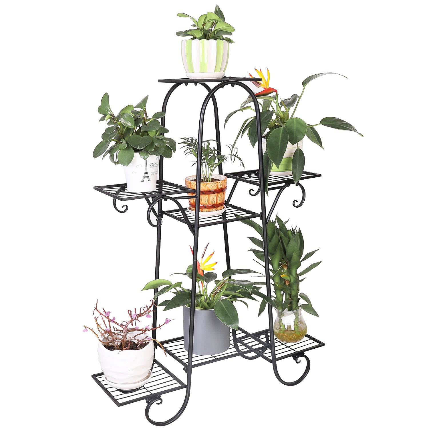 7 Tier Metal Plant Shelf Stand Multilayer Potted Display Rack Patio - The Grand Bazaar of Australia