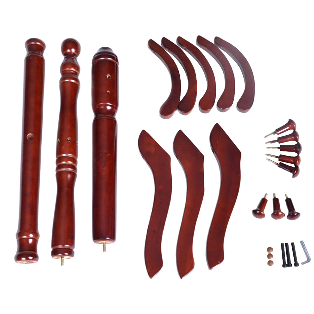 Solid Birch Wood Coat Racks Stand Floor Standing Hanger Rack with Tripod Base - The Grand Bazaar of Australia