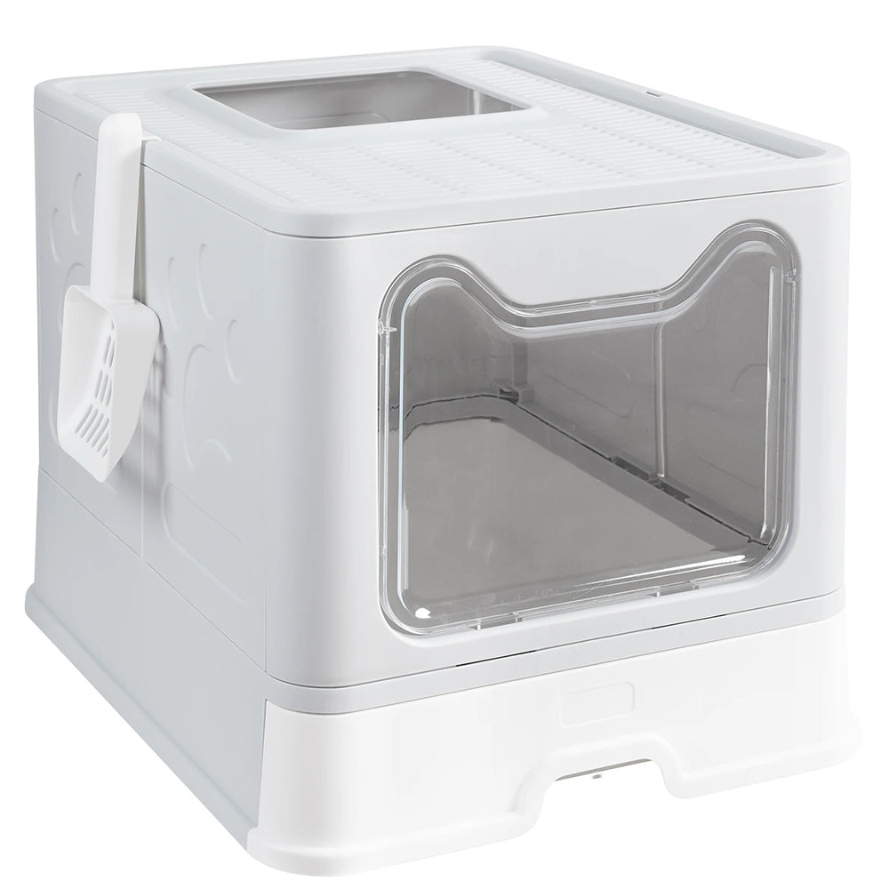 Large Space Foldable Cat Litter Box with Front Entry & Top Exit with Tray - The Grand Bazaar of Australia