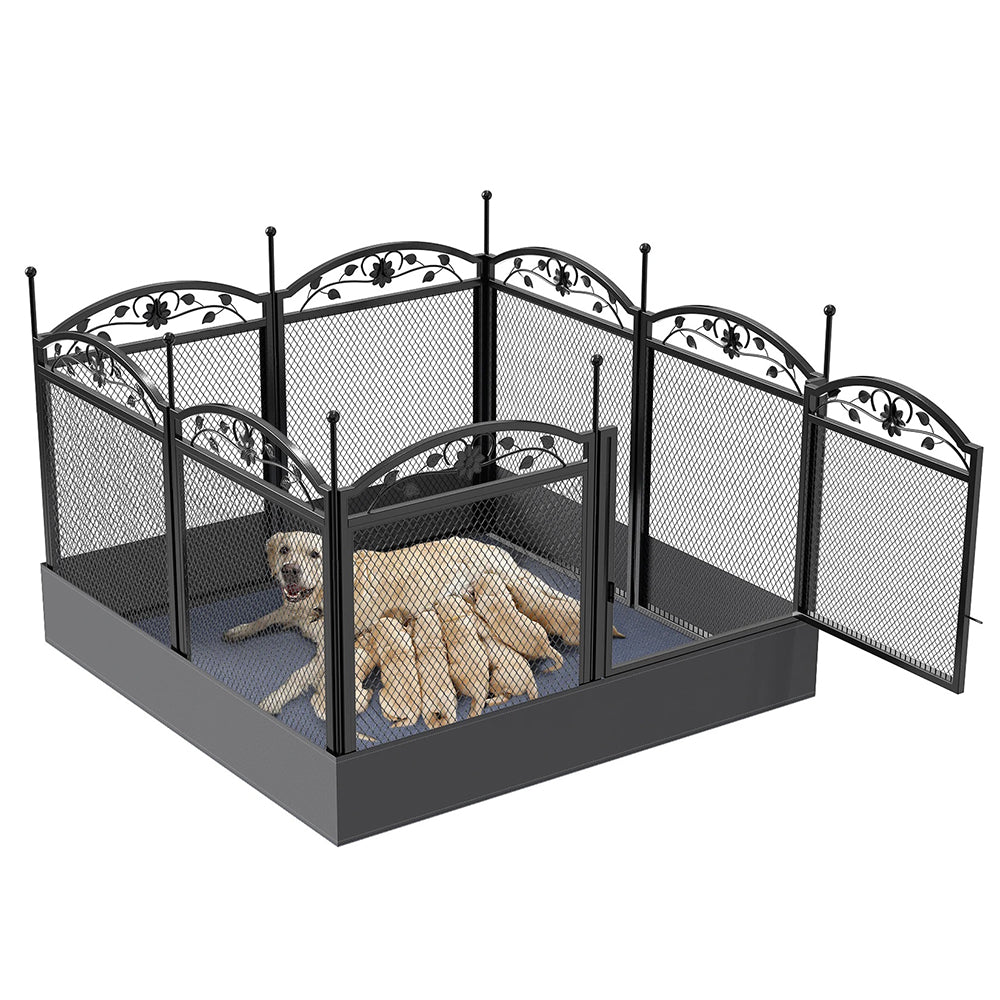 Detachable Dog Playpen Fence Puppy Kennel Cage with Waterproof Fertility Pad - The Grand Bazaar of Australia