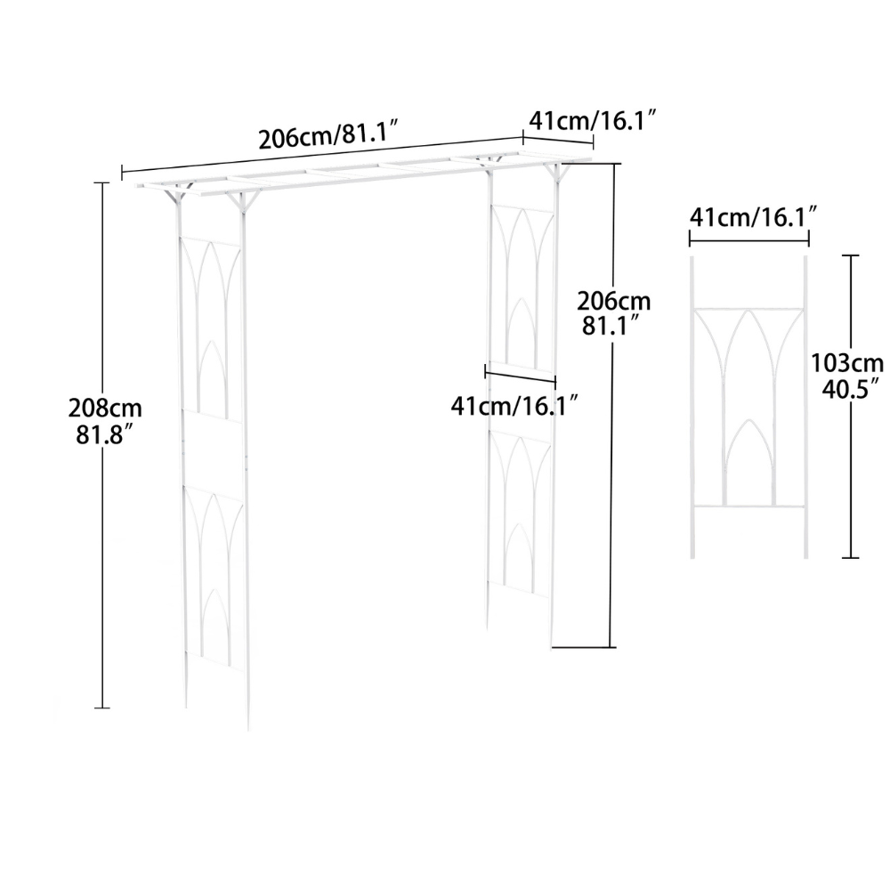 Stereoscopic Garden Arch Arbor Metal Wedding Arch Decor Pergola Trellis - The Grand Bazaar of Australia