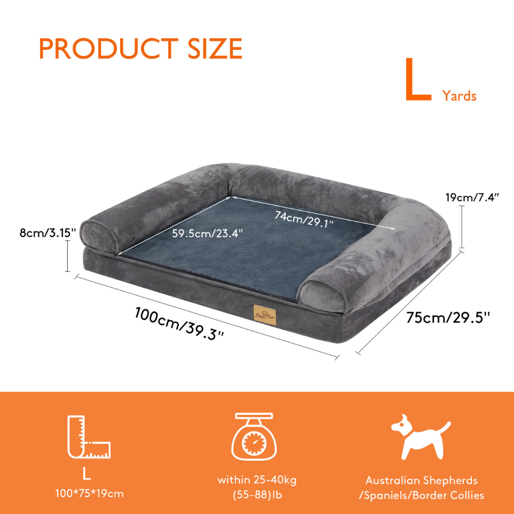 Orthopedic Pet Mattress Couch Sleeping Bed Cushion with Removable Washable Cover - The Grand Bazaar of Australia