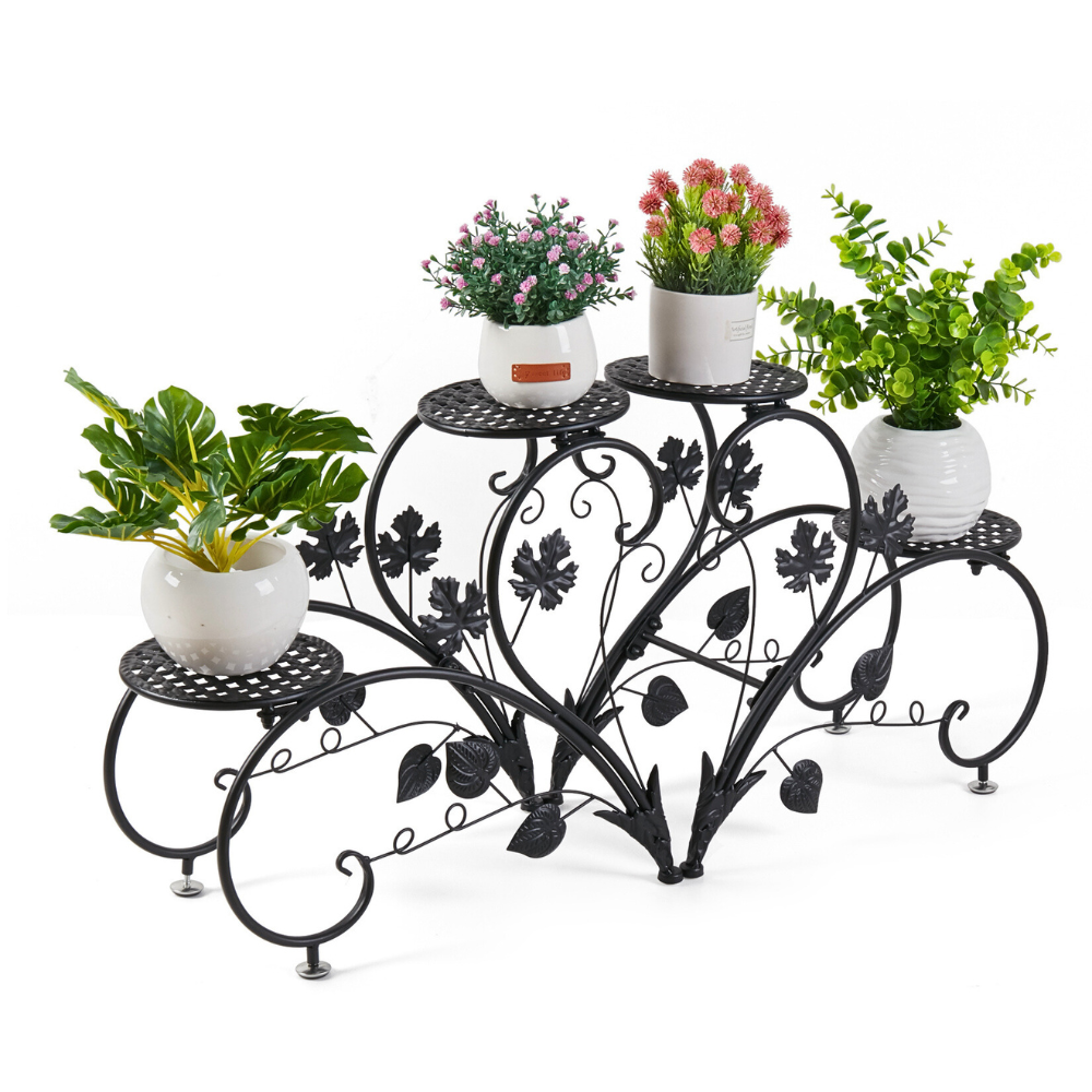 2 PCS Heart-shape Metal Plant Stand Flower Pot - The Grand Bazaar of Australia
