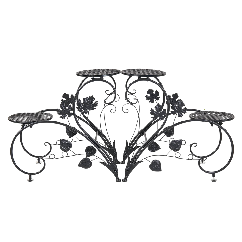 2 PCS Heart-shape Metal Plant Stand Flower Pot - The Grand Bazaar of Australia