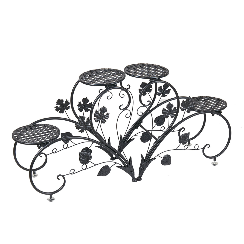2 PCS Heart-shape Metal Plant Stand Flower Pot - The Grand Bazaar of Australia