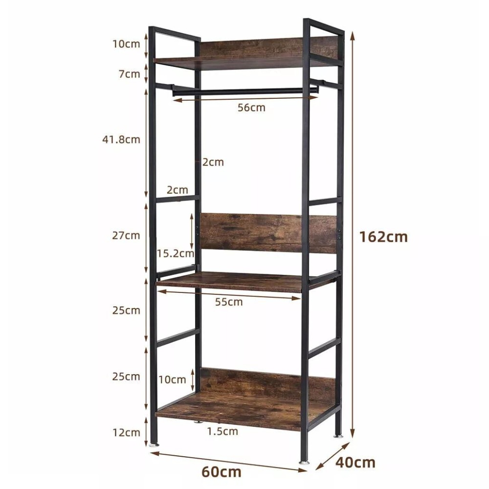 Hanging Garment Storage Coat Rack Clothes Stand - The Grand Bazaar of Australia