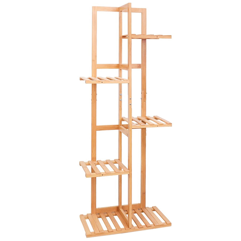 5/6 Pot Vertically Bamboo Flower Shelf Rack Pots Display Corner Shelving - The Grand Bazaar of Australia