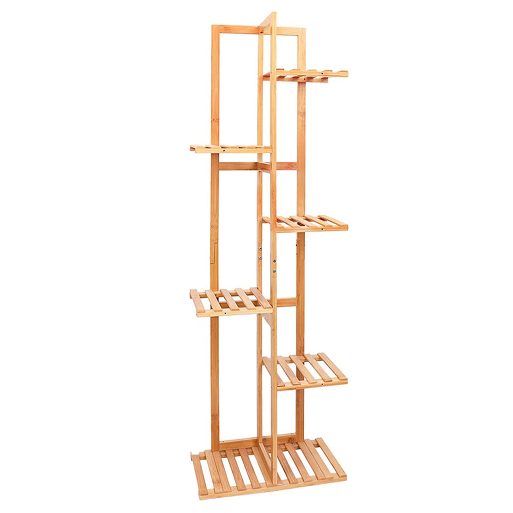 5/6 Pot Vertically Bamboo Flower Shelf Rack Pots Display Corner Shelving - The Grand Bazaar of Australia