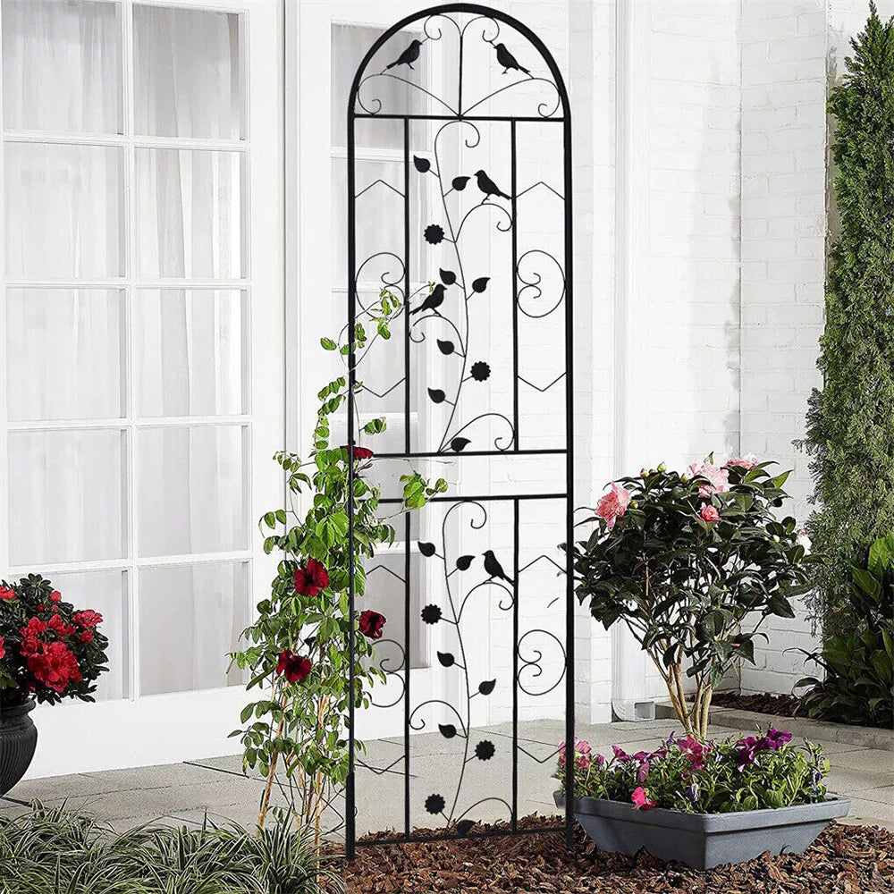 2PCS Metal Garden Trellis Fence Anti-Rust Climbing Plant Flower Panels - The Grand Bazaar of Australia