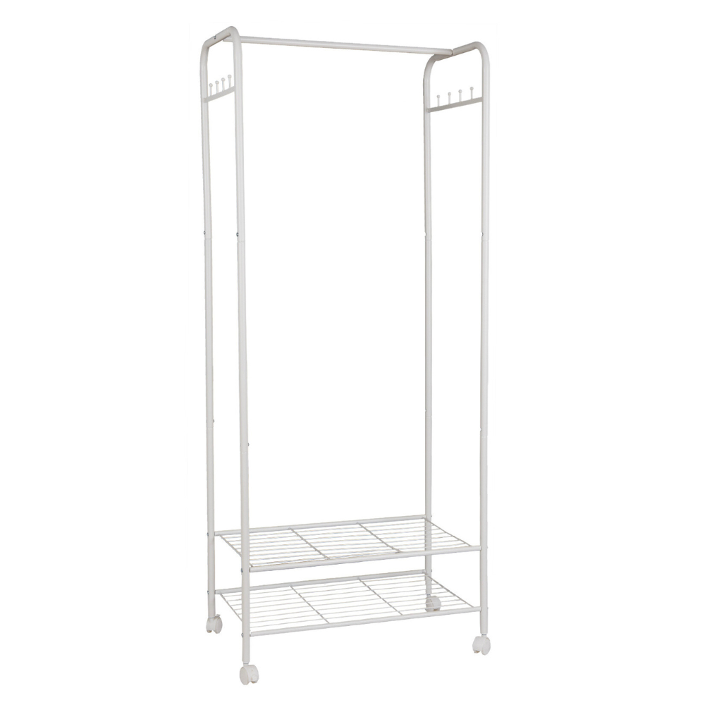 Heavy Duty Industrial Pipe Clothes Rack with Wheels - The Grand Bazaar of Australia