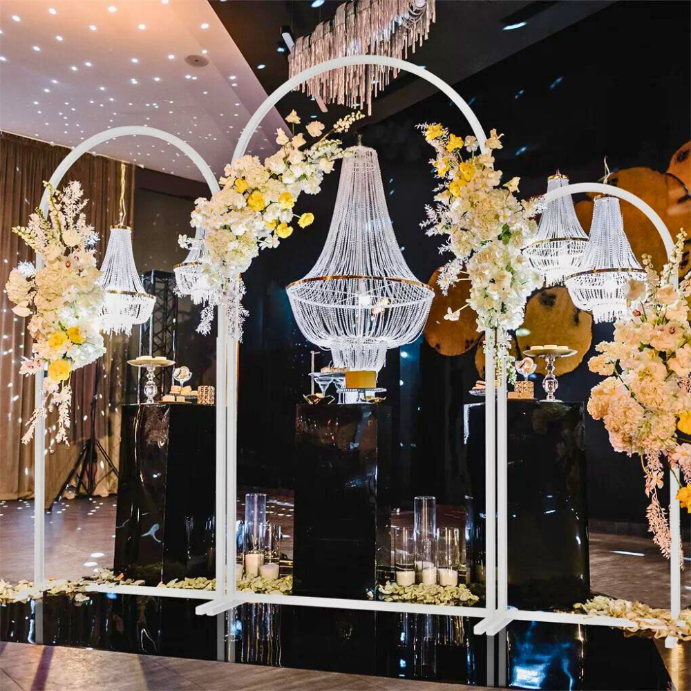 Set of 3 Wedding Metal Backdrop Arch Balloon Frame - The Grand Bazaar of Australia