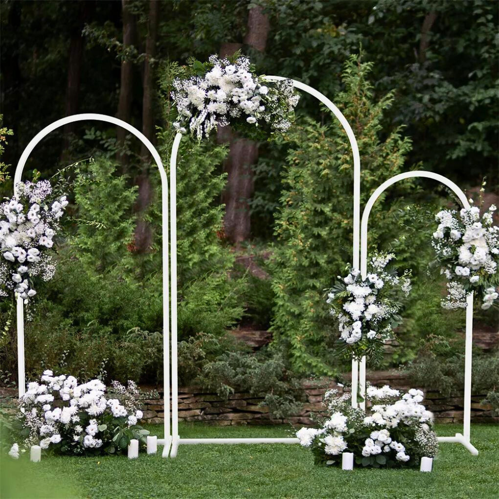Set of 3 Wedding Metal Backdrop Arch Balloon Frame - The Grand Bazaar of Australia