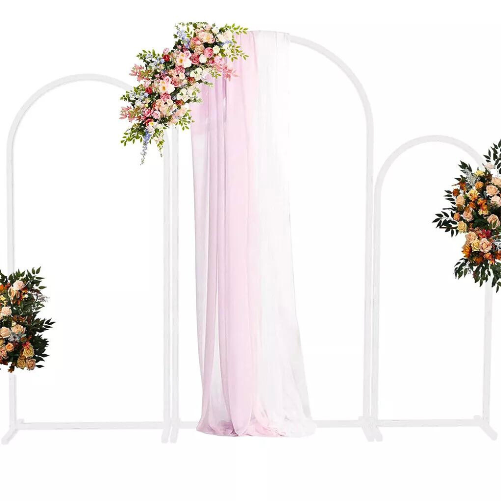 Set of 3 Wedding Metal Backdrop Arch Balloon Frame - The Grand Bazaar of Australia