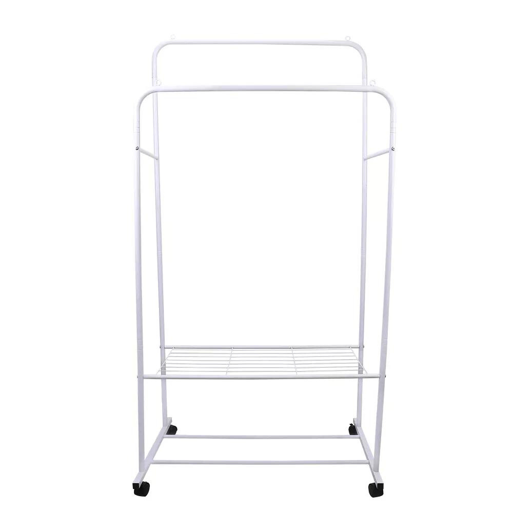Heavy Duty Rolling Garment Rack Cloth Hanger and Shoes Organizer - The Grand Bazaar of Australia