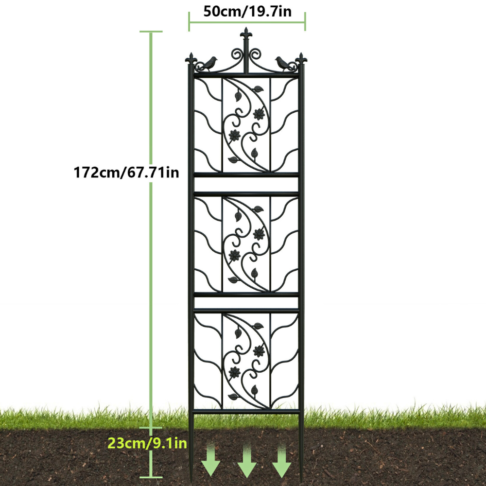 Metal Garden Trellis Tall Plant Climbing Lattice Fence - The Grand Bazaar of Australia
