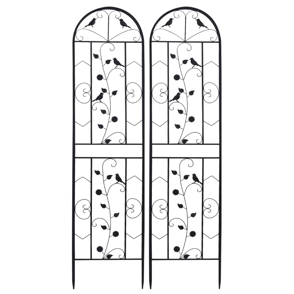 2 Pack Garden Trellis Patio Metal Wire Lattices Grid Panels for Climbing Plants - The Grand Bazaar of Australia