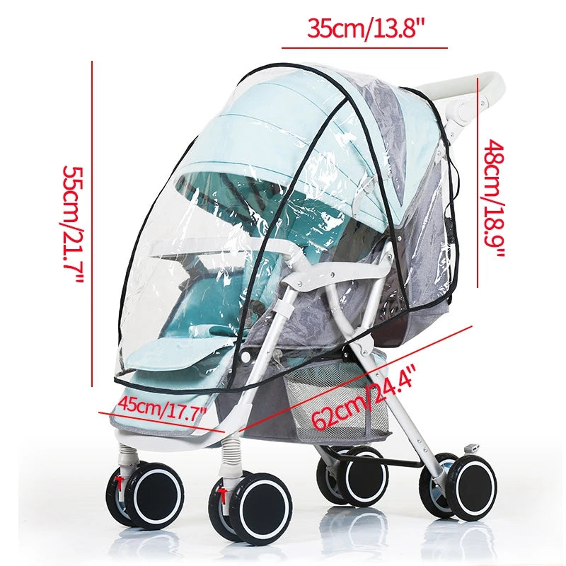 Universal Transparent Stroller Rain Cover - The Grand Bazaar of Australia