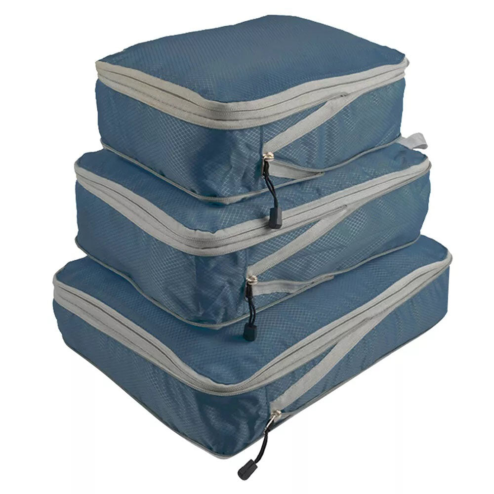 3Pcs Compressible Travel Storage Bag Suitcase Packing Cubes - The Grand Bazaar of Australia