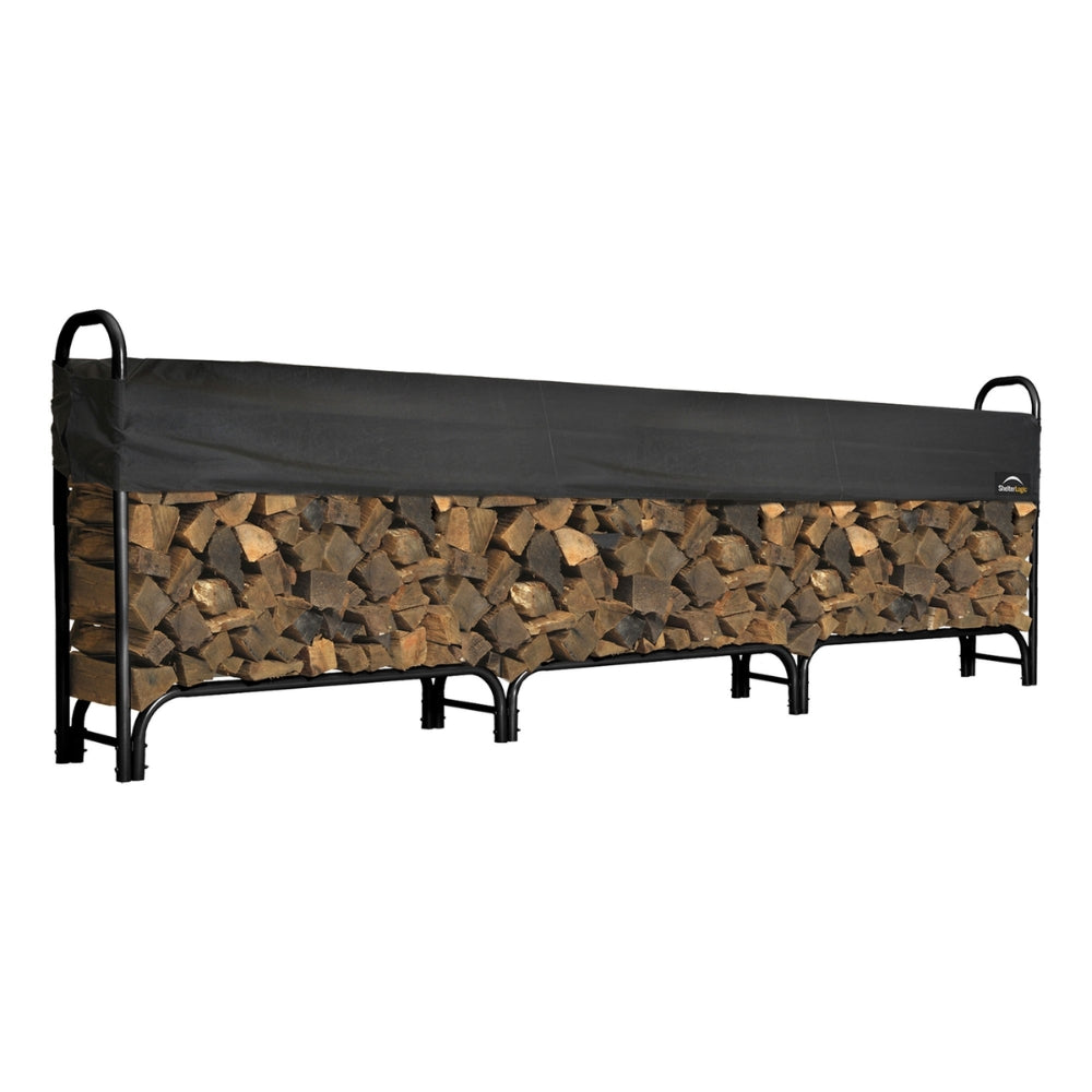 12.7FT Outdoor Firewood Rack with Cover Heavy Duty Firewood Holder - The Grand Bazaar of Australia