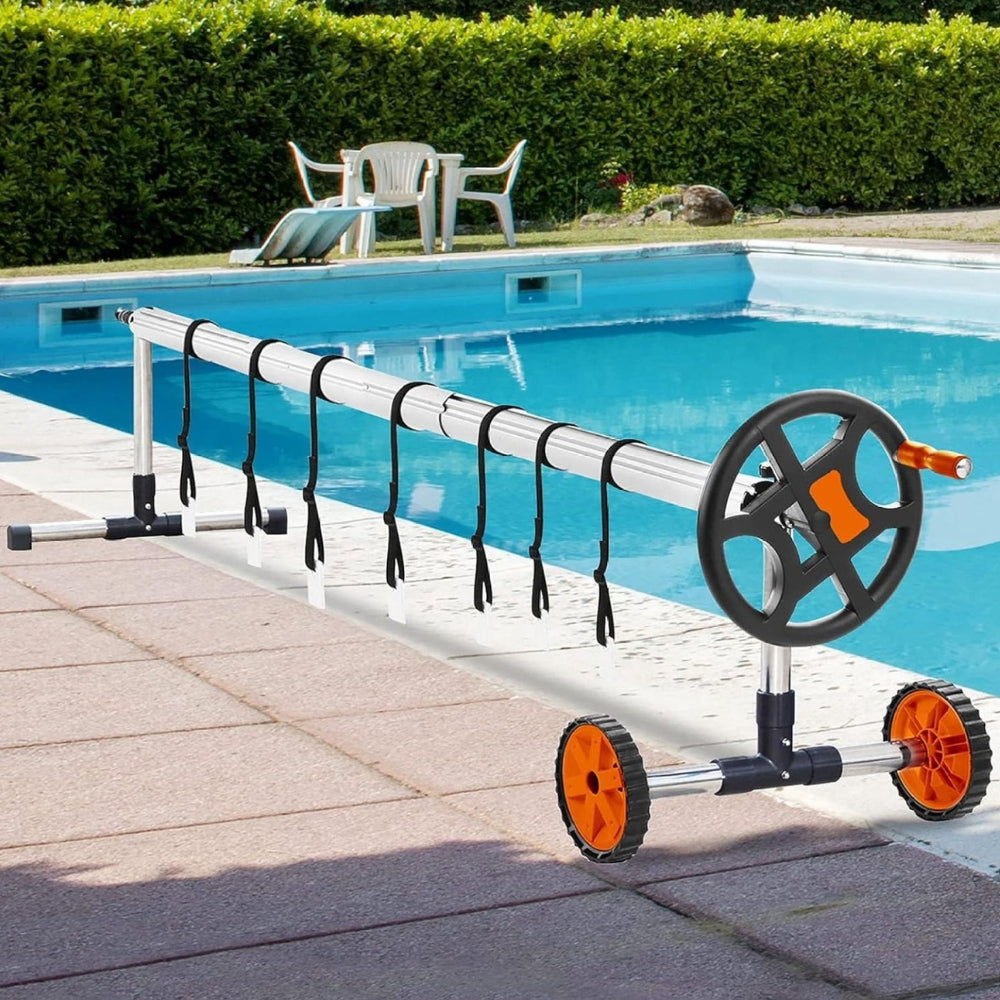 Pool Cover Reel Solar Inground Cover Aluminum Reel Set with Sandbags - The Grand Bazaar of Australia