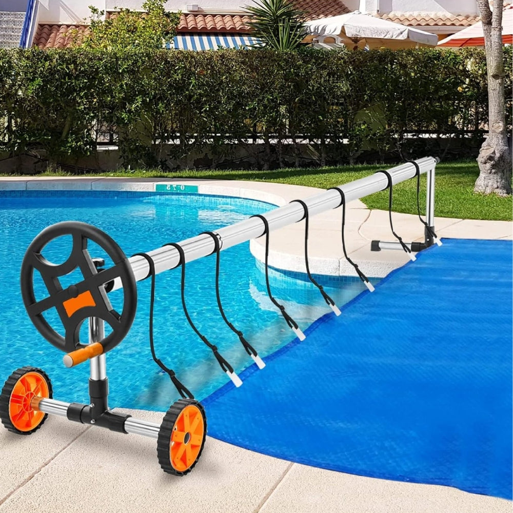 Pool Cover Reel Solar Inground Cover Aluminum Reel Set with Sandbags - The Grand Bazaar of Australia