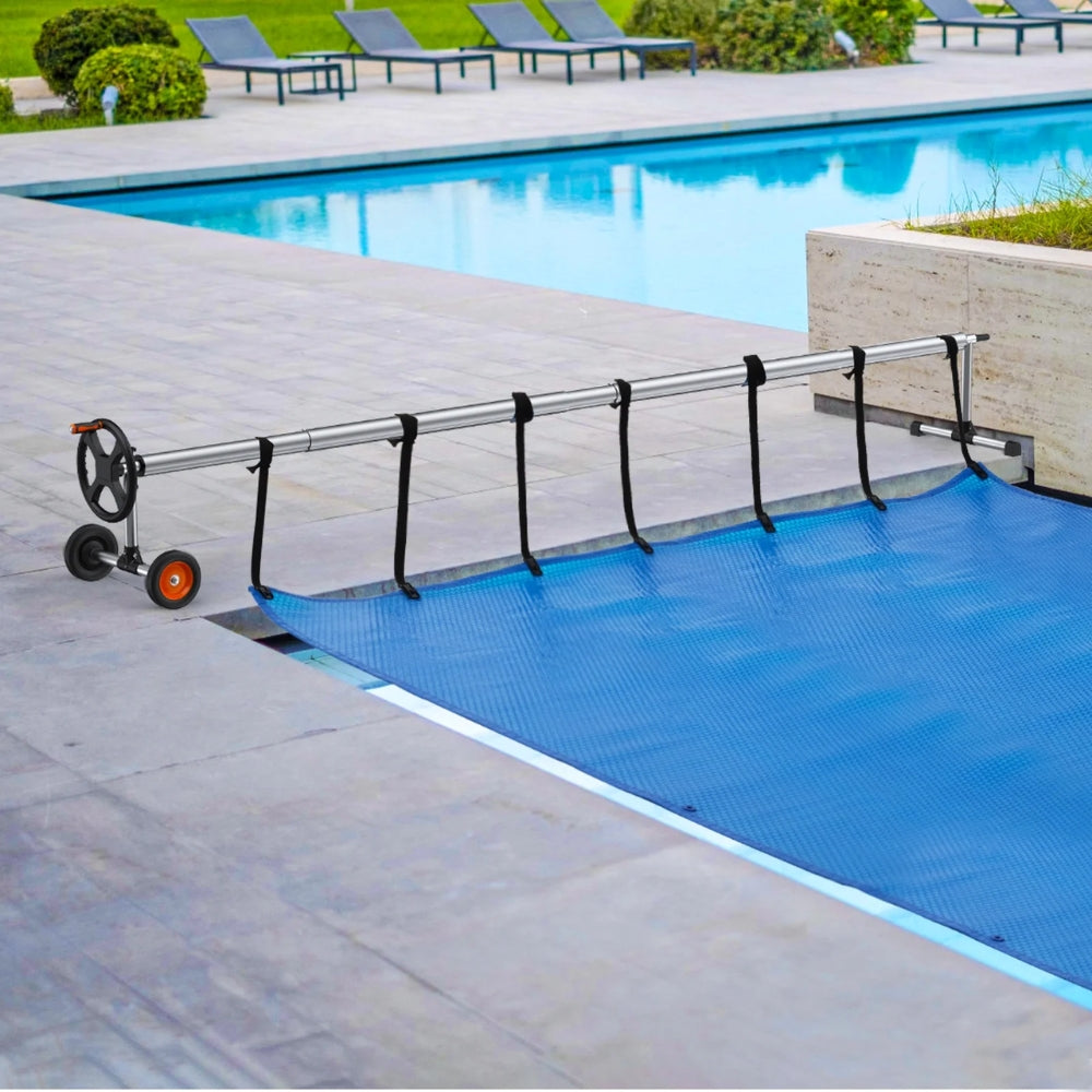 Pool Cover Reel Solar Inground Cover Aluminum Reel Set with Sandbags - The Grand Bazaar of Australia