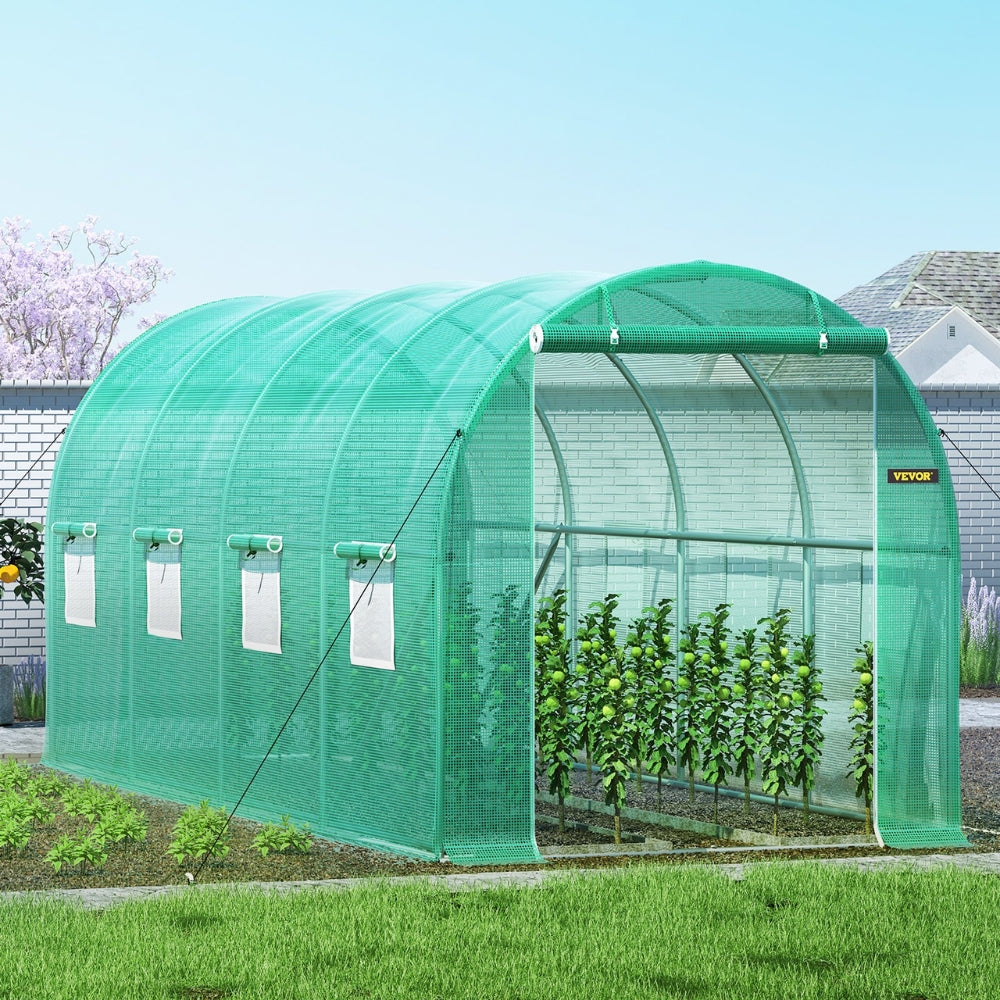 Walk-in Tunnel Greenhouse Galvanized Frame & Waterproof Cover - The Grand Bazaar of Australia