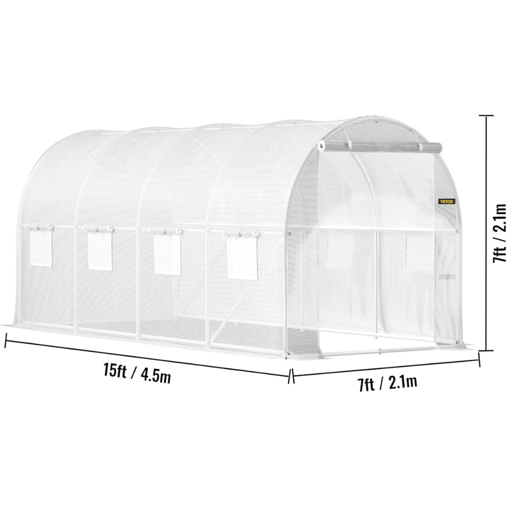 Walk-in Tunnel Greenhouse Galvanized Frame & Waterproof Cover - The Grand Bazaar of Australia
