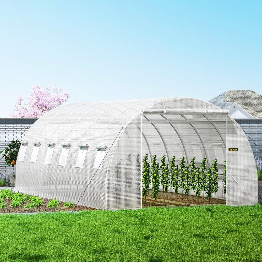 Walk-in Tunnel Greenhouse Galvanized Frame & Waterproof Cover - The Grand Bazaar of Australia
