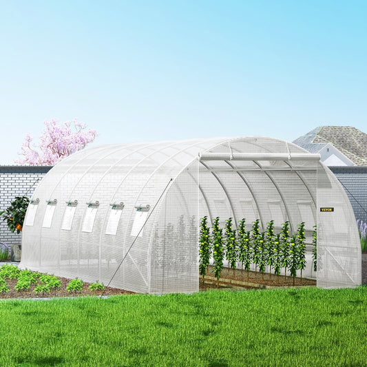 Walk-in Tunnel Greenhouse Galvanized Frame & Waterproof Cover - The Grand Bazaar of Australia
