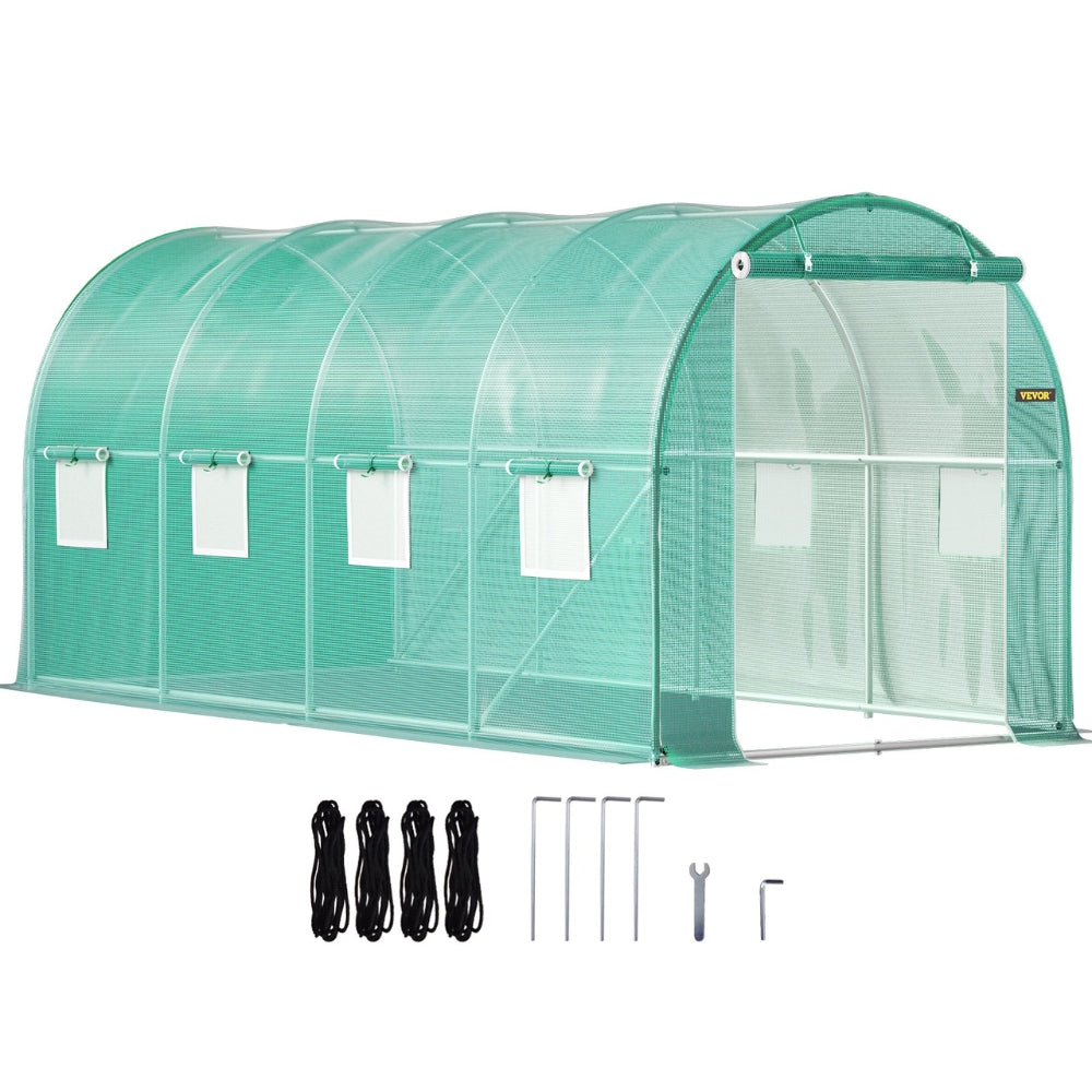 Walk-in Tunnel Greenhouse Galvanized Frame & Waterproof Cover - The Grand Bazaar of Australia